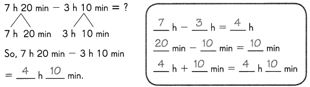 Math in Focus Grade 3 Chapter 16 Practice 4 Answer Key Subtraction of Time 2