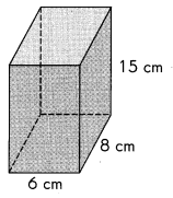 Math in Focus Grade 5 Chapter 15 Practice 6 Volume of a Rectangular Prism and Liquid 16