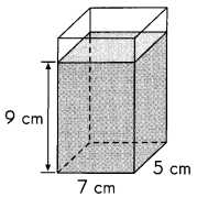 Math in Focus Grade 5 Chapter 15 Practice 6 Volume of a Rectangular Prism and Liquid 4