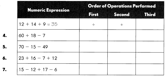 Math in Focus Grade 5 Chapter 2 Practice 7 Answer Key Order of Operations 1