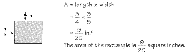 Math in Focus Grade 5 Chapter 6 Practice 1 Answer Key Finding the Area of a Rectangle with Fractional Side Lengths 1