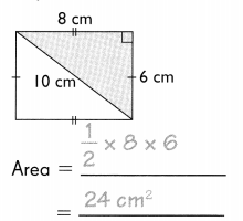 Math in Focus Grade 5 Chapter 6 Practice 3 Answer Key Finding the Area of a Triangle 15