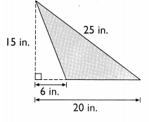 Math in Focus Grade 5 Chapter 6 Practice 3 Answer Key Finding the Area of a Triangle 20
