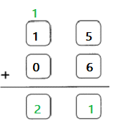 Math in Focus Grade 1 Chapter 13 Practice 2 Answer Key Addition with Regrouping 15