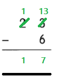 Math in Focus Grade 1 Chapter 13 Practice 4 Answer Key Subtraction with Regrouping 4