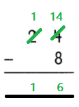 Math in Focus Grade 1 Chapter 13 Practice 4 Answer Key Subtraction with Regrouping 5