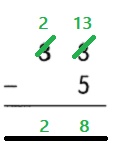 Math in Focus Grade 1 Chapter 13 Practice 4 Answer Key Subtraction with Regrouping 6