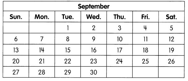 Math in Focus Grade 1 Chapter 15 Answer Key Calendar and Time 4