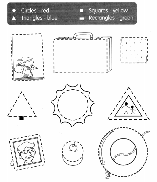 Math in Focus Grade 1 Chapter 5 Practice 6 Answer Key Seeing Shapes Around Us 1