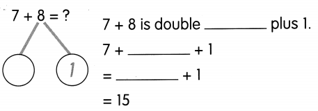 Math in Focus Grade 1 Chapter 8 Practice 3 Answer Key Ways to Add 5