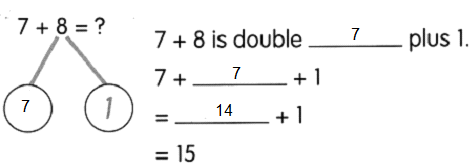 Math in Focus Grade 1 Chapter 8 Practice 3 Answer Key Ways to Add_1