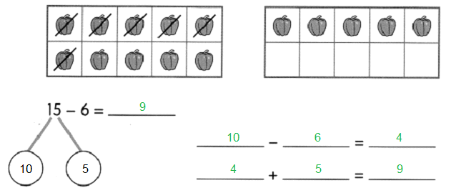 Math in Focus Grade 1 Chapter 8 Practice 4 Answer Key Ways to Subtract_10