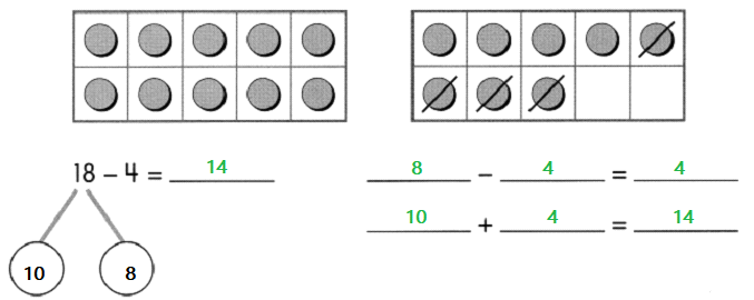 Math in Focus Grade 1 Chapter 8 Practice 4 Answer Key Ways to Subtract_3