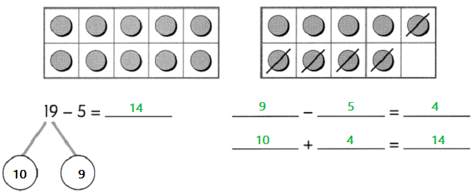 Math in Focus Grade 1 Chapter 8 Practice 4 Answer Key Ways to Subtract_4
