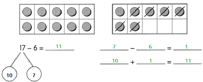 Math in Focus Grade 1 Chapter 8 Practice 4 Answer Key Ways to Subtract_5