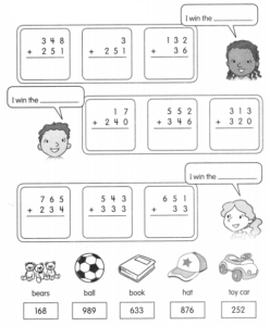Math in Focus Grade 2 Chapter 2 Practice 1 Answer Key Addition Without ...