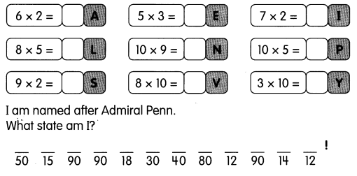 Math in Focus Grade 2 Chapter 6 Answer Key Multiplication Tables of 2, 5, and 10 12