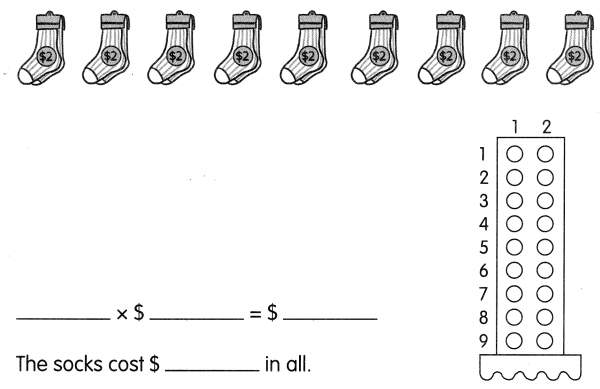Math in Focus Grade 2 Chapter 6 Practice 2 Answer Key Multiplying 2 Using Dot Paper 4