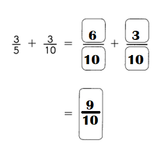 Math-in-Focus-Grade-4-Chapter-6-Practice-1-Answer-Key-Adding-Fractions-Find the equivalent fraction-2