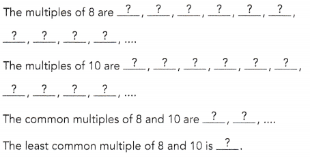 Math in Focus Grade 6 Chapter 1 Lesson 1.3 Answer Key Common Factors and Multiples 12
