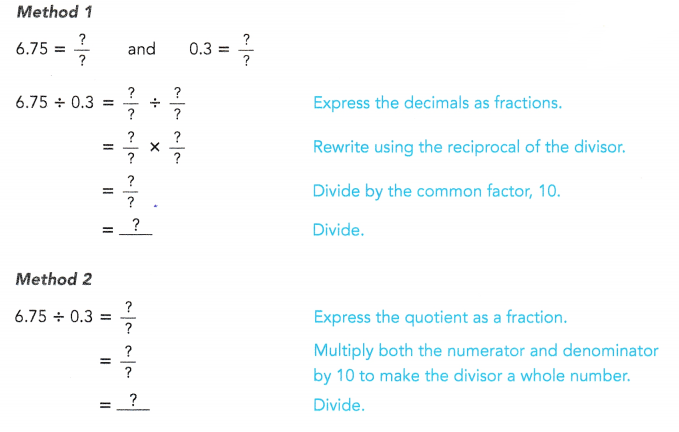 Math in Focus Grade 6 Chapter 3 Lesson 3.3 Answer Key Dividing Decimals 10