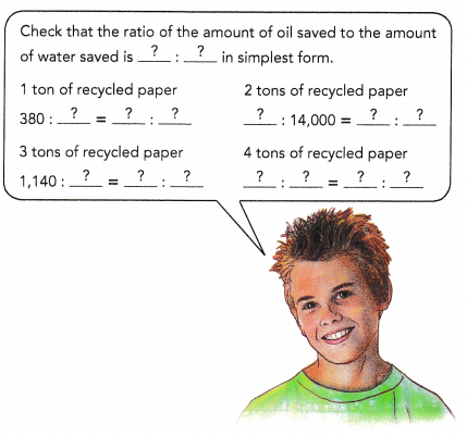 Math in Focus Grade 6 Chapter 4 Lesson 4.2 Answer Key Equivalent Ratios 13