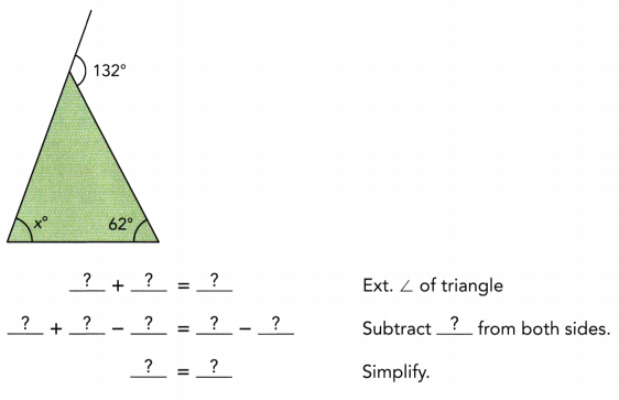 Math in Focus Grade 7 Chapter 6 Lesson 6.4 Answer Key Interior and Exterior Angles 6