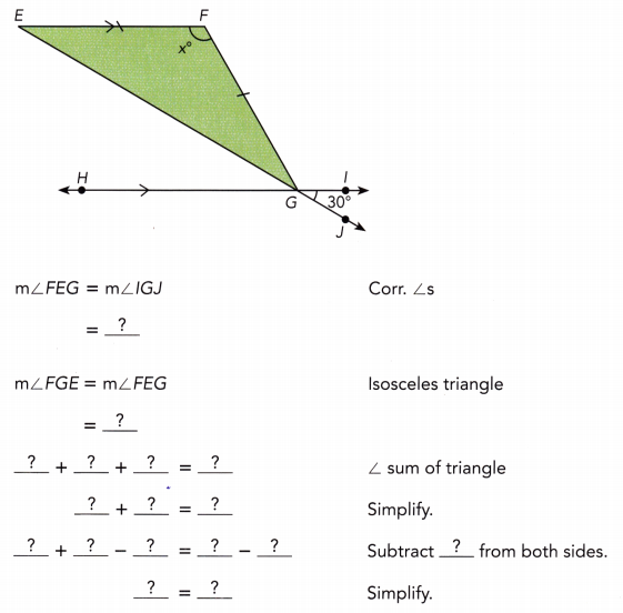 Math in Focus Grade 7 Chapter 6 Lesson 6.4 Answer Key Interior and Exterior Angles 9