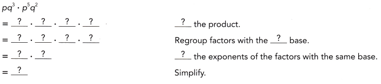 Math in Focus Grade 8 Chapter 1 Lesson 1.2 Answer Key The Product and the Quotient of Powers 3