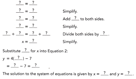 Math in Focus Grade 8 Chapter 5 Lesson 5.2 Answer Key Solving Systems of Linear Equations Using Algebraic Methods 3