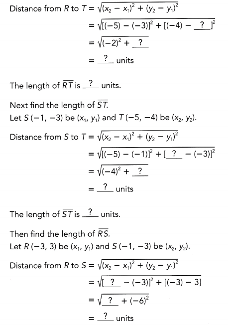 Math in Focus Grade 8 Chapter 7 Lesson 7.2 Answer Key Understanding the Distance Formula 11