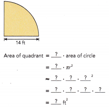 Math in Focus Grade 6 Chapter 11 Lesson 11.2 Answer Key Area of a Circle 3