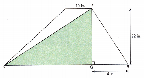 Math in Focus Grade 6 Chapter 8 Lesson 10.1 Answer Key Area of Triangles 36
