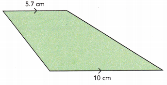 Math in Focus Grade 6 Chapter 8 Lesson 10.2 Answer Key Area of Parallelograms and Trapezoids 33