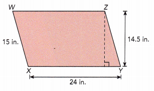 Math in Focus Grade 6 Chapter 8 Lesson 10.2 Answer Key Area of Parallelograms and Trapezoids 7