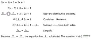 Math in Focus Grade 8 Chapter 3 Lesson 3.2 Answer Key Identifying the Number of Solutions to a ...